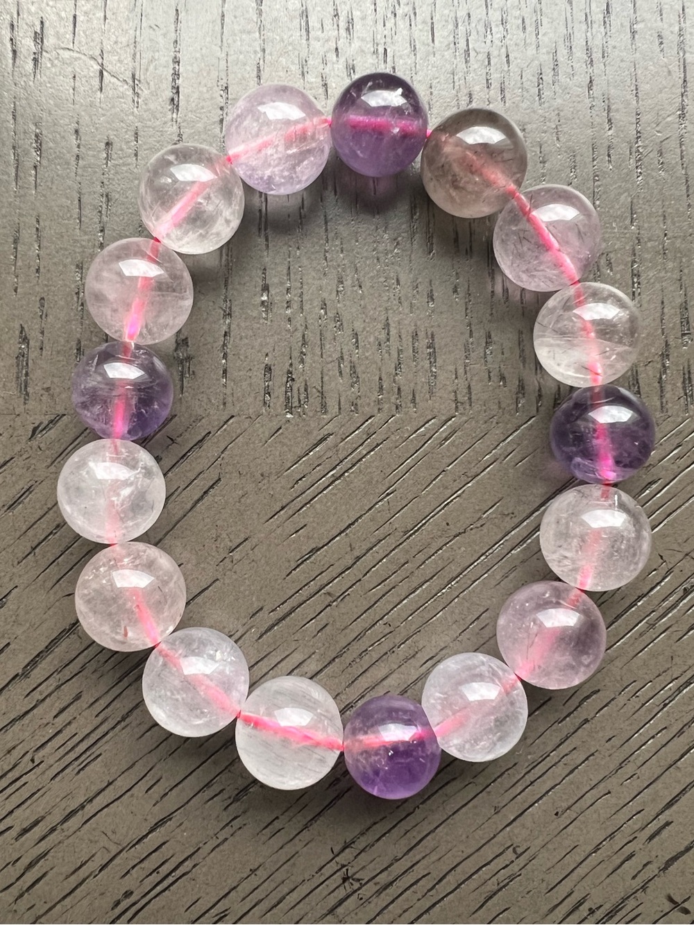 Super 7 bracelet 12mm SIZE 6.75’